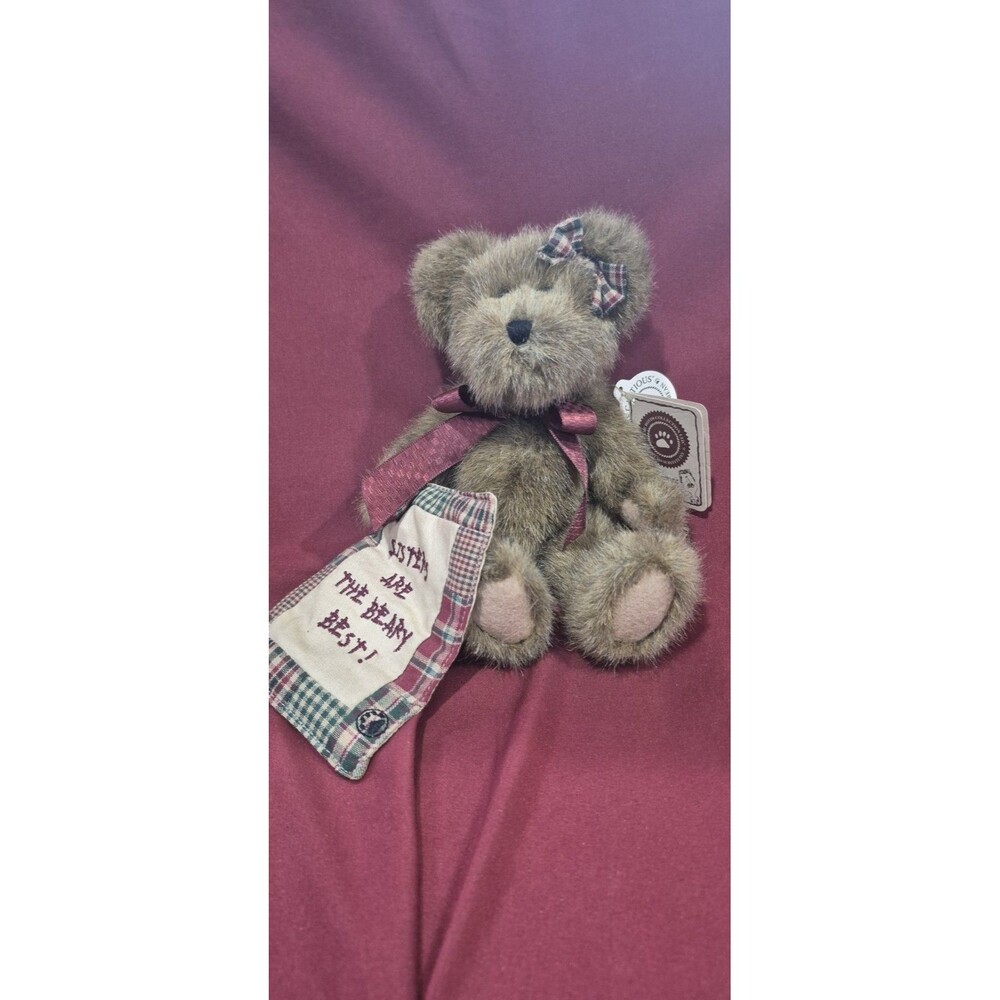 NWT Boyds Bears Sissy B. Bear TJs Best Dressed Jointed Bean Plush 8" Sister Gift